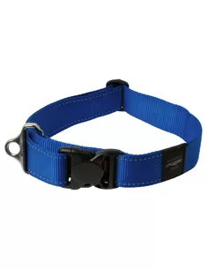 Rogz Landing Strip Halsband Blauw Reflective 40Mm