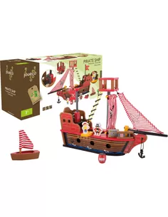 Speelgoed Jouéco Hout Piratenschip