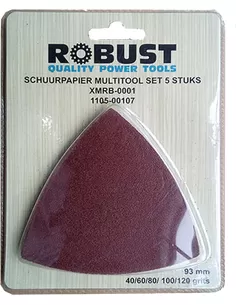 Schuurpapier Multitool Robust XMRB-0001 Set 5 Stuks