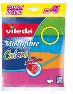Doeken & Sponzen Vileda Microvezel Doek 4-Pack Colors