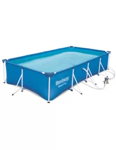 Opzetzwembad Bestway Family Splash Frame Pool Set Incl Pomp 400x211x81CM