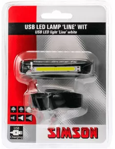 022007 Simson Line USB 20 LED koplamp wit 8 LUX