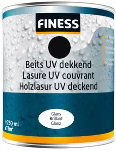 Beits Finess UV Dekkend Diep zwart (Glans) 750Ml