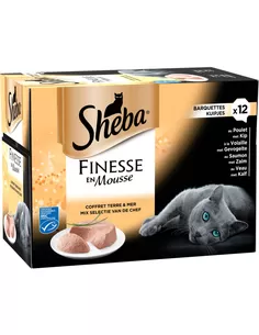 Kattenvoer Sheba Alu Finesse Select Chef 12 X 85G