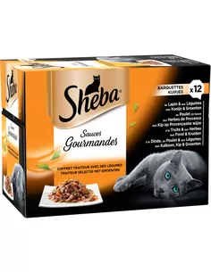 Kattenvoer Sheba Alu Gourmande 12 X 85G