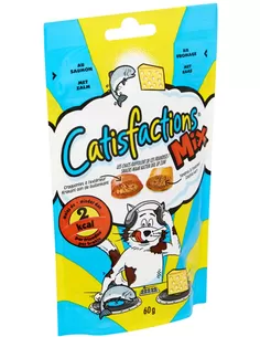 Snack Kat Catisfactions Mix Zalm-Kaas 60G