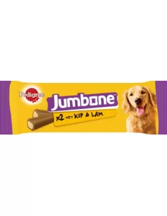 Snack Hond Pedigree Jumbone Kip - Lam Medium