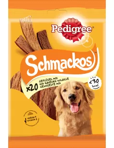 Snack Hond Pedigree Schmackos Gevogelte 20 Pack