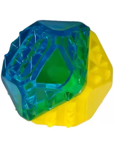 Dierenbenodigdheden Vadigran Speelgoed Hond Cooltoy Diamant Blauw/Geel 7,7Cm