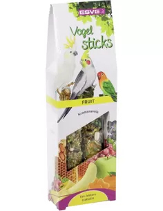 Snack Vogel Esve Vogelsticks Agapornis& Grote Parkiet Fruit(2)