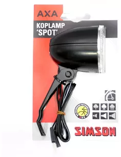 022027 Simson naafdynamo koplamp "Brightly" 70lux