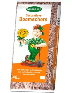 Bodembedekking Groene Jan Decoratieve Boomschors 40L