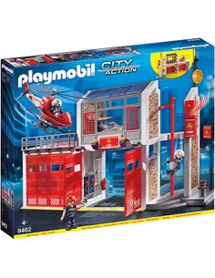 Playmobil City Action Grote Brandweerkazerne Met Helicopter 9462