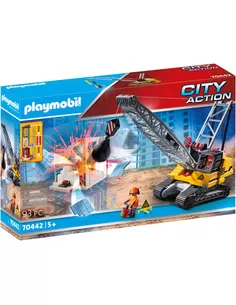Playmobil City Action Kabelgraafmachine Met Bouwonderdeel 70442
