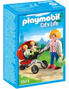 Playmobil City Life Tweeling Kinderwagen