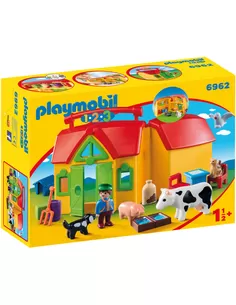 Playmobil 1.2.3 Meeneemboerderij Met Dieren 6962