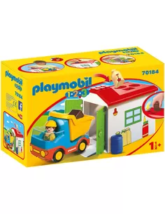 Playmobil 1.2.3 Werkman Met Sorteer-Garage