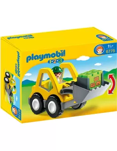 Playmobil 1.2.3 Graafmachine Met Werkman 6775