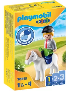Playmobil 1.2.3 Jongen Met Pony 70410
