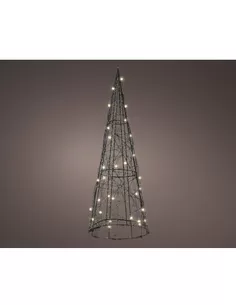 Kerst Micro Led Cone Metaal Steady Warm Wit W23.00-H90.00cm-60L