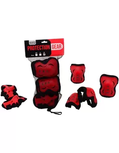 Speelgoed Bescherm Set Rood/Zwart, 4X Xs, S, M