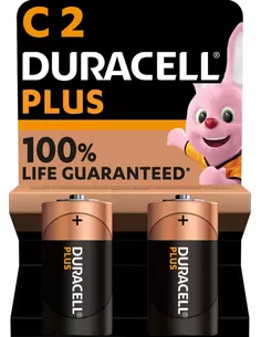 Batterijen Duracell Alkaline Plus C X2Ce