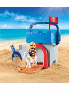Playmobil ridder en zandkasteel