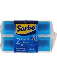 Schoonmaak Sorbo Sanitairspons Xl 2 St 11,5X6,5X4Cm