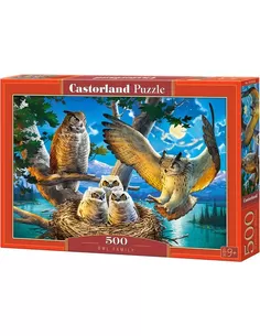Puzzel Owl Family - 500 Stukjes