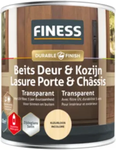 Finess Beits Deur & Kozijn (Beits Uv) Transp. (Zijdegl.) Teak (2552) 750ml