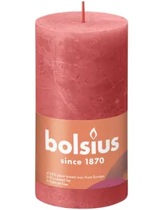 Kaars Bolsius Rustiek Stompkaars Blossom Pink 130*68