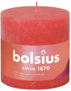 Kaarsen Bolsius Rustiek Stompkaars Blossom Pink 100*100