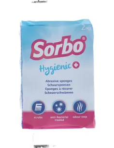Schoonmaak Sorbo Sorbo Hygienic+ Schuursponsen 2 Stuks