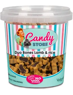 Dierenbenodigdheden Vadigran Candy Duo Bones Lam & Rijst 500G