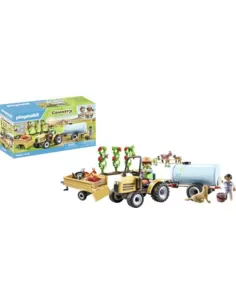Playmobil Tractor Met Aanhanger En Watertank 71442