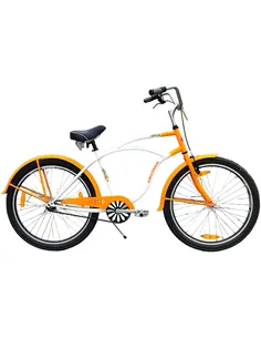 Beachcruiser Run & Bike 66cm 26'' 1V Oranje/Wit