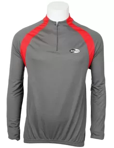 Impec shirt LM Passo grijs/rood