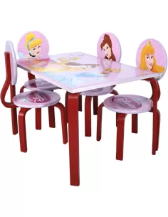 Speelgoed Princess Tafel + 4 stoeltjes